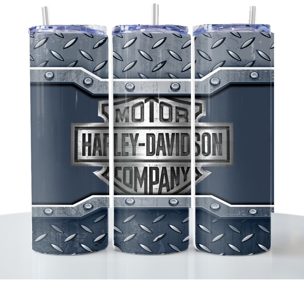 Harley 20oz Blue Steel Tumbler